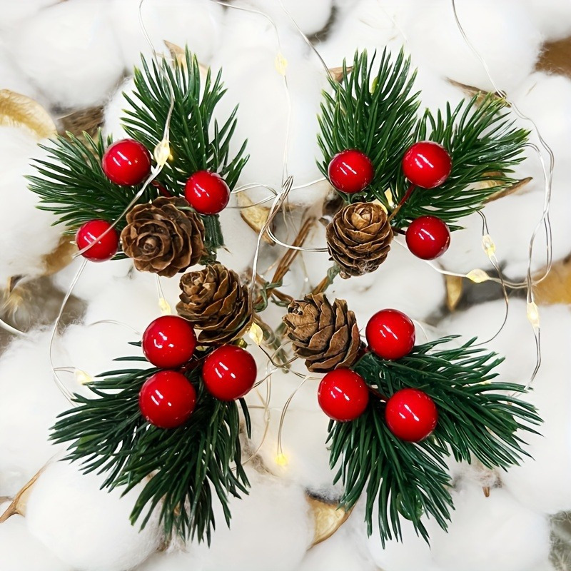 10pcs Set of Artificial Pine C - Christmas Tree Artificial avaliação e preço