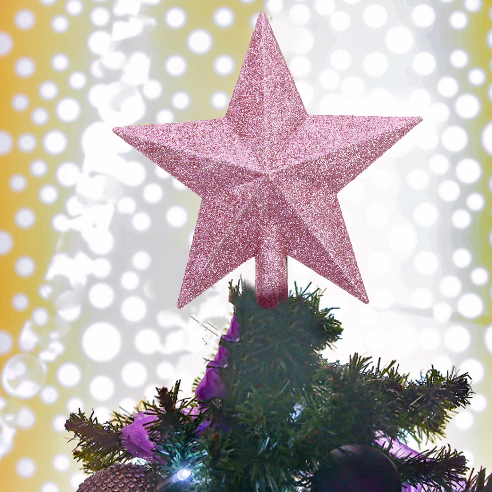 10Pcs Christmas Tree Star Topp - Star Tree Topper avaliação e preço