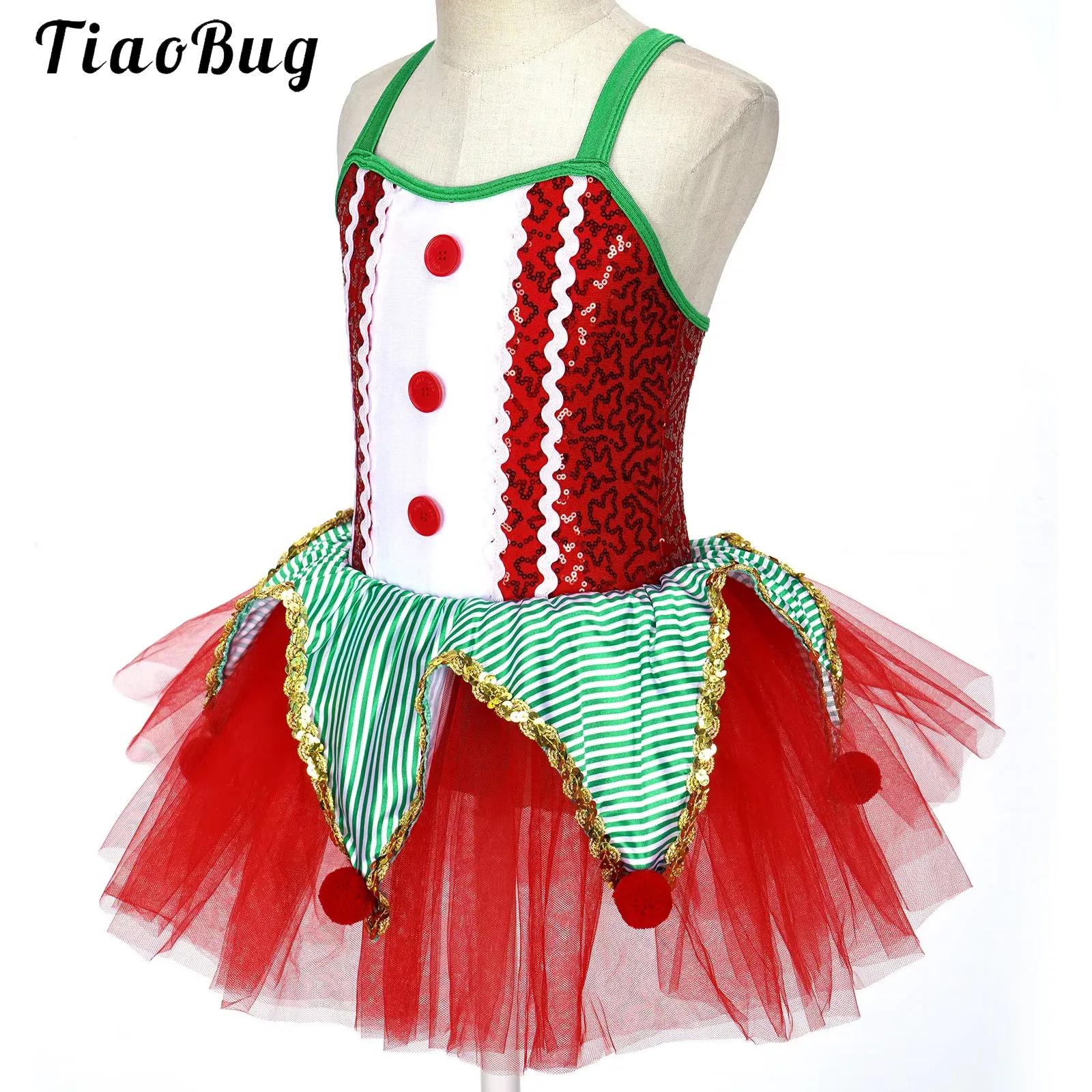 Kids Girls Sleeveless Sequins  - Elf Costume Christmas avaliação e preço