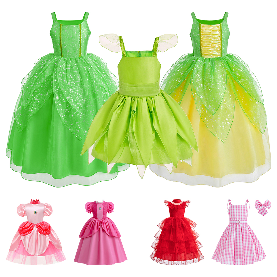 2026 Summer Girls Pink Peach P - Elf Costume Christmas avaliação e preço