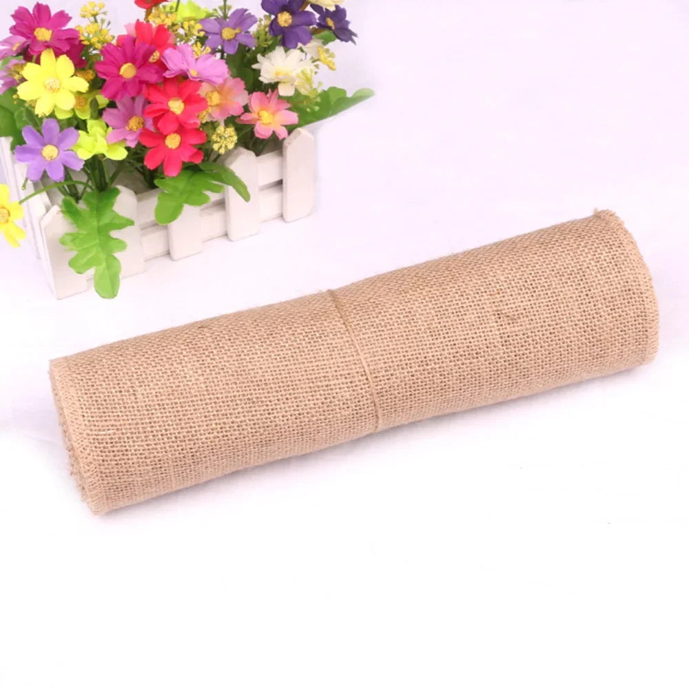 New Desig Beige Burlap Roll 30 - Christmas Table Runner avaliação e preço