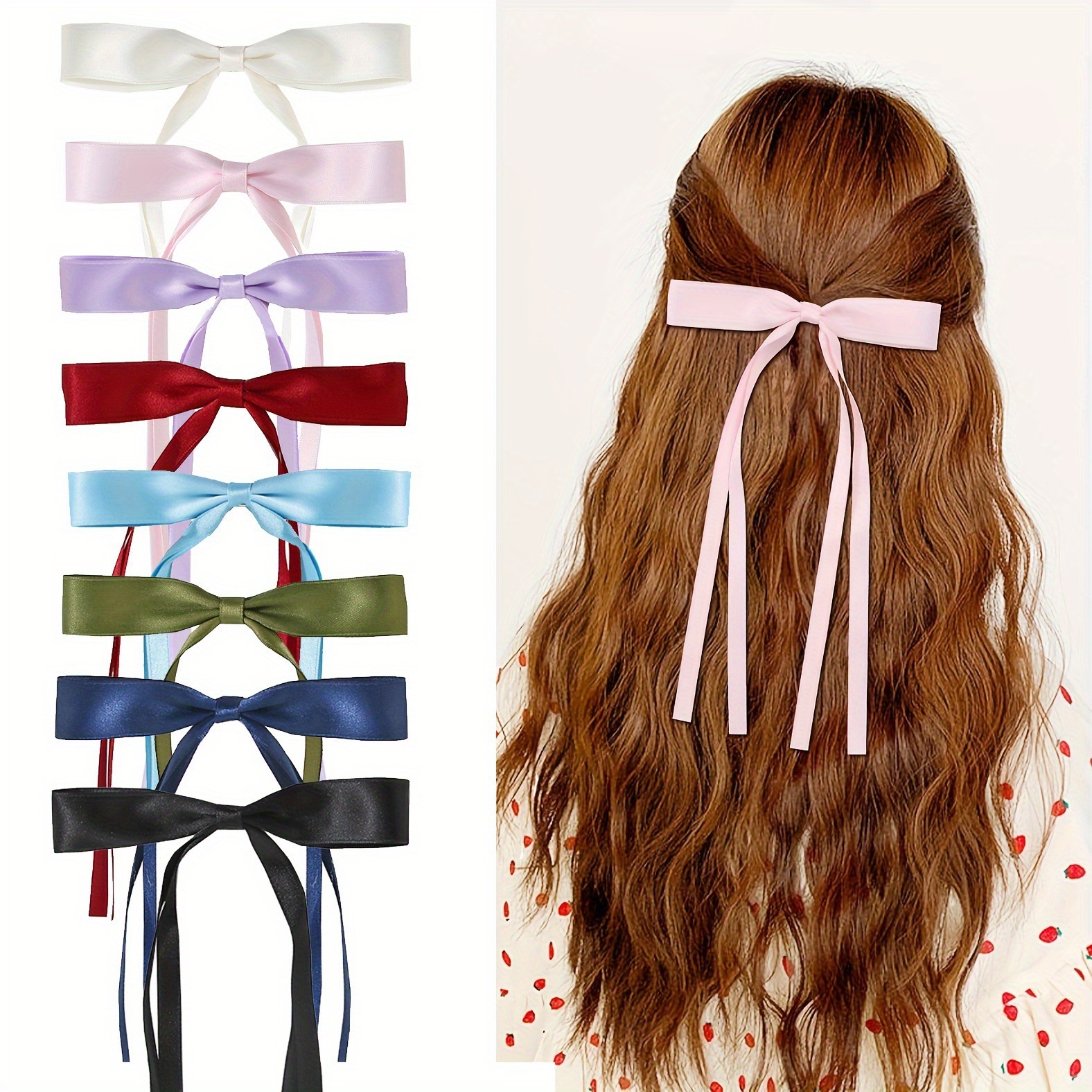 Vintage Ribbon Bow Cute Hairpi - Ribbon Bow Gift avaliação e preço