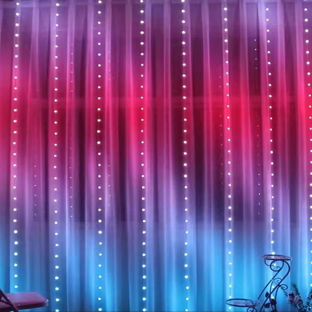 3M RGB Smart LED Curtain Light - Christmas Lights Outdoor avaliação e preço