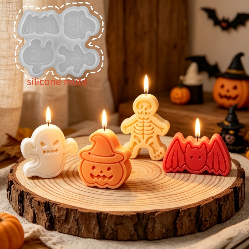 4-cavity silicone resin mold s - Holiday Candle Set avaliação e preço