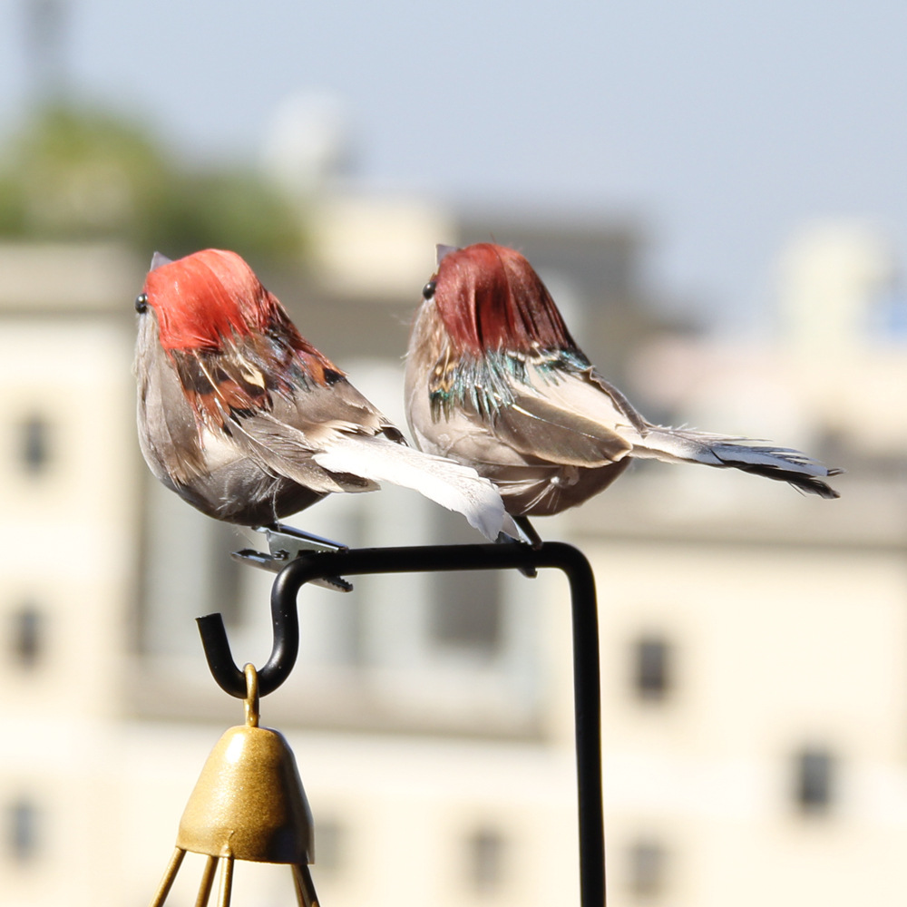 2Pcs Hot Feather Bird Imitatio - Christmas Tree Artificial avaliação e preço