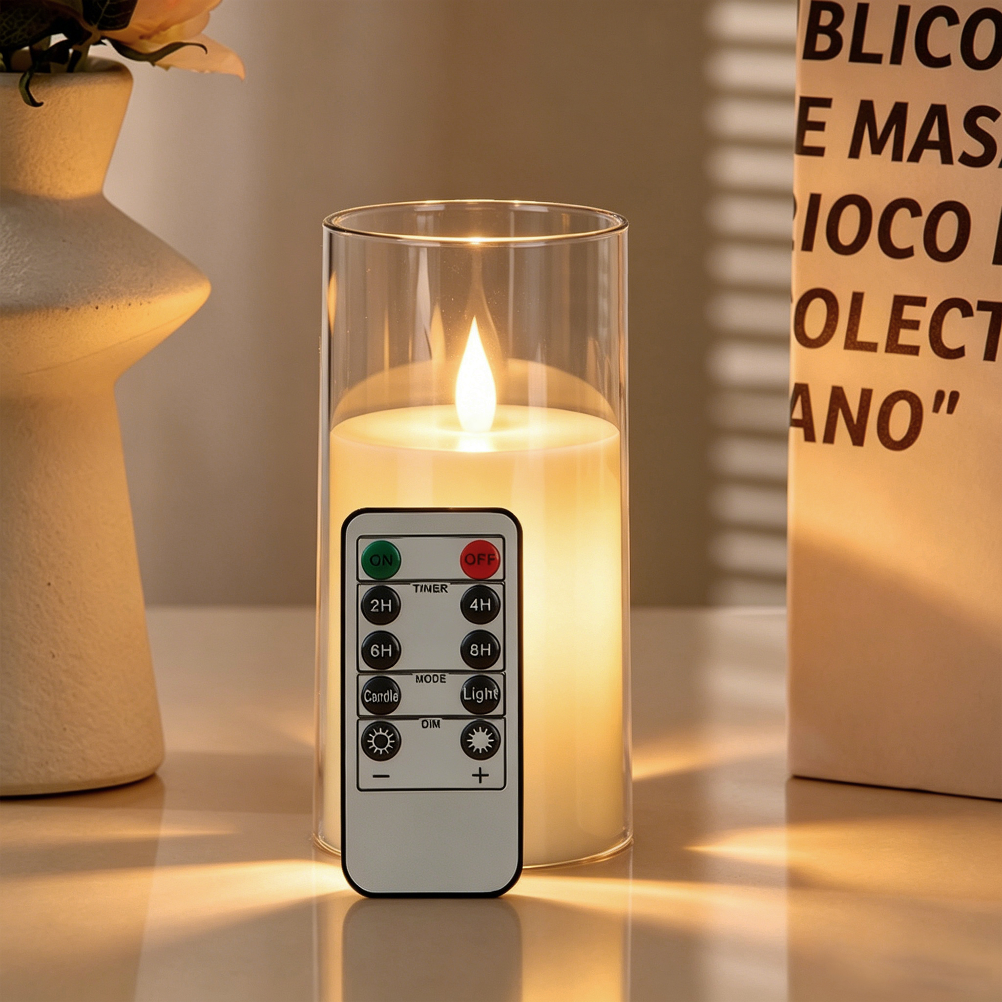 3-Piece LED Flame-Free Candle  - Holiday Candle Set avaliação e preço