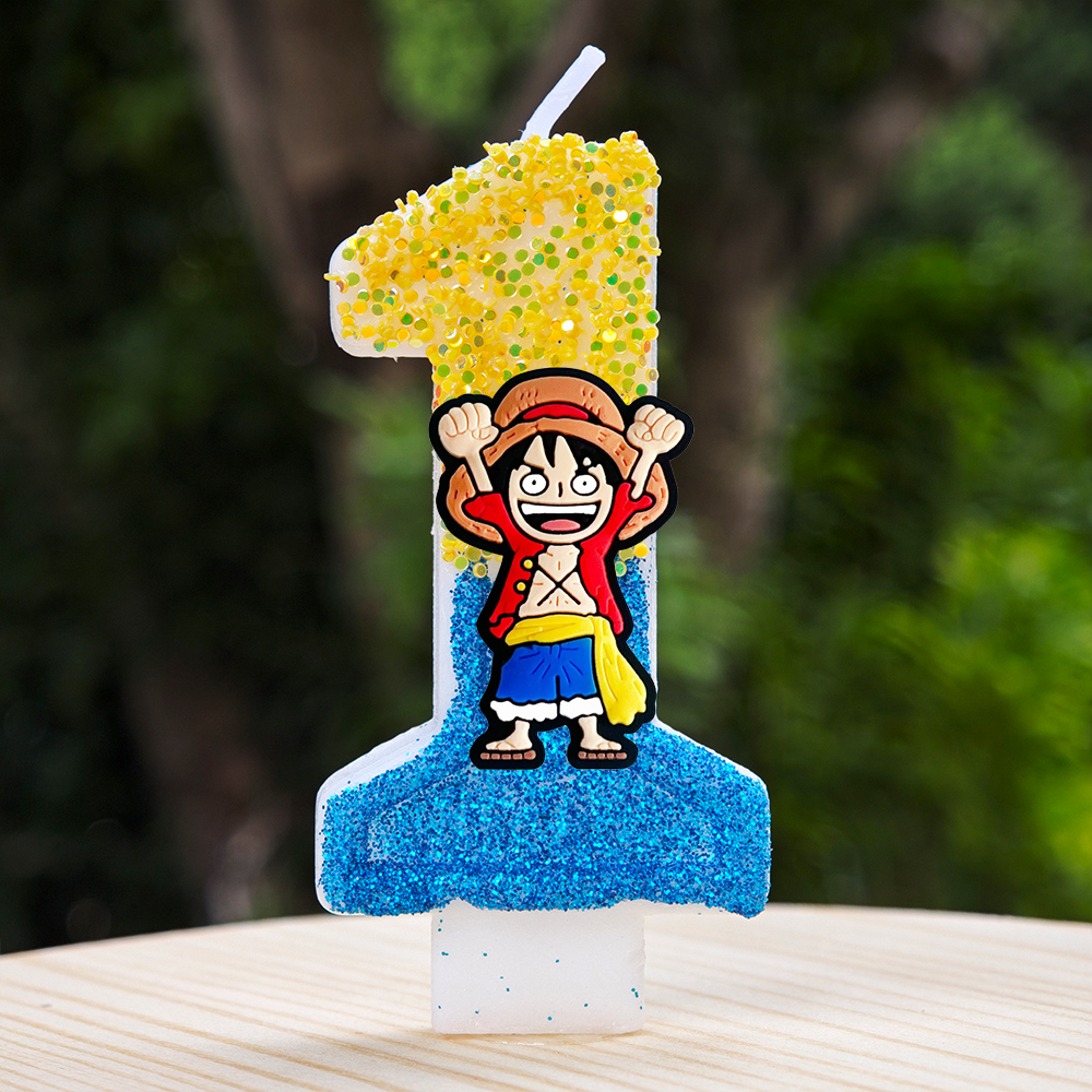 One Piece Theme Cartoon Candle - Holiday Candle Set avaliação e preço
