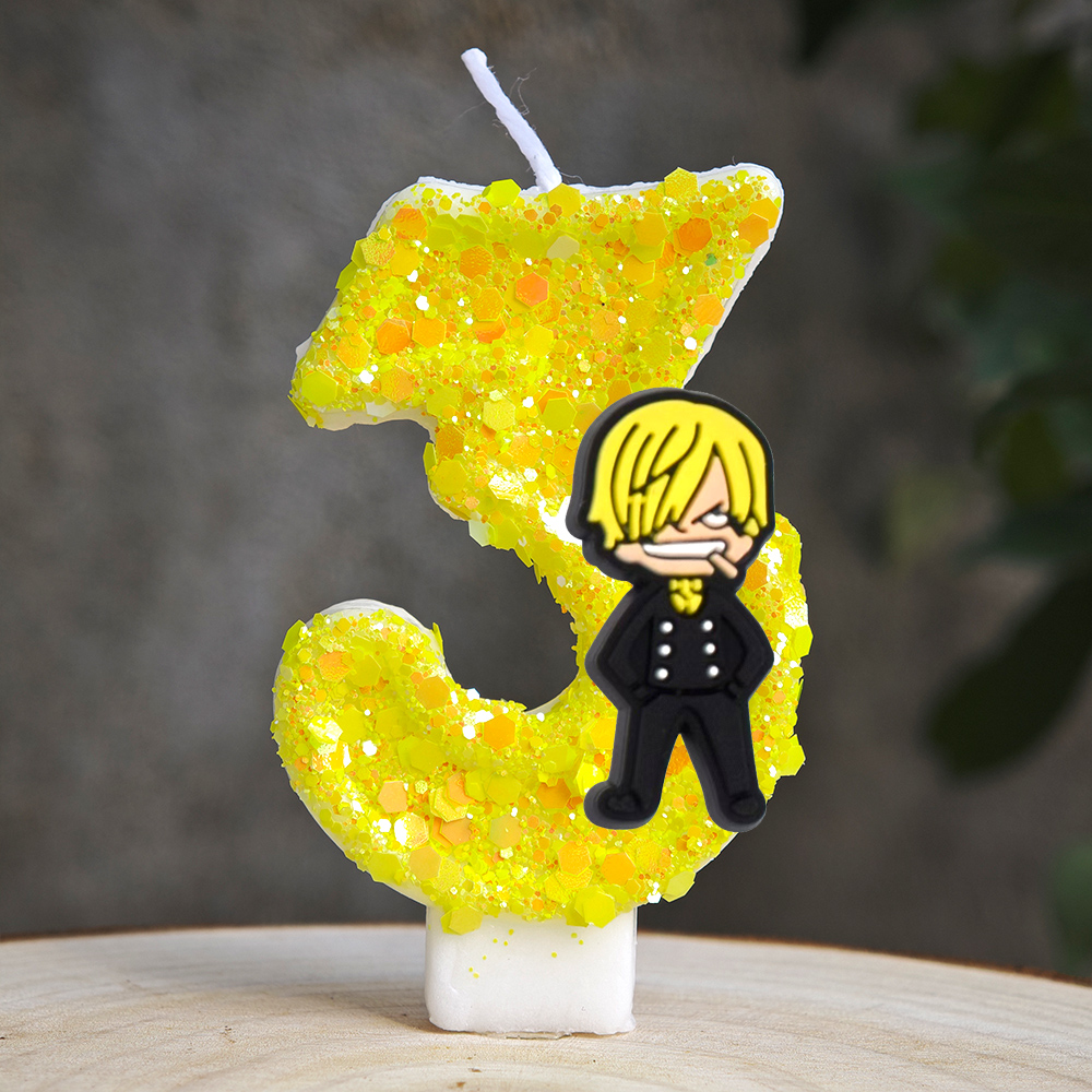 One Piece Theme Cartoon Candle - Holiday Candle Set avaliação e preço