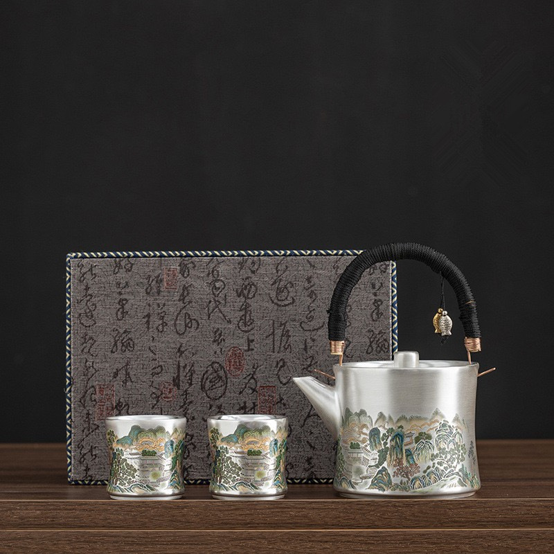 PYH Liu Yin one pot two cups p - Gift Box Wrap Set avaliação e preço